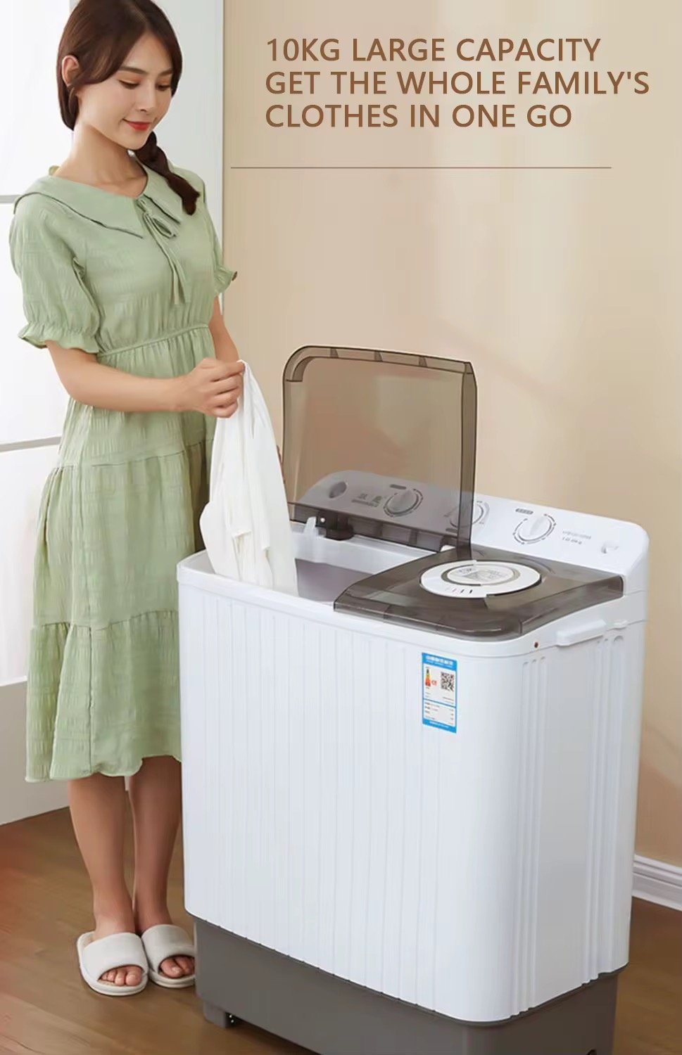 Washing machine semi automatic Double Cylinder