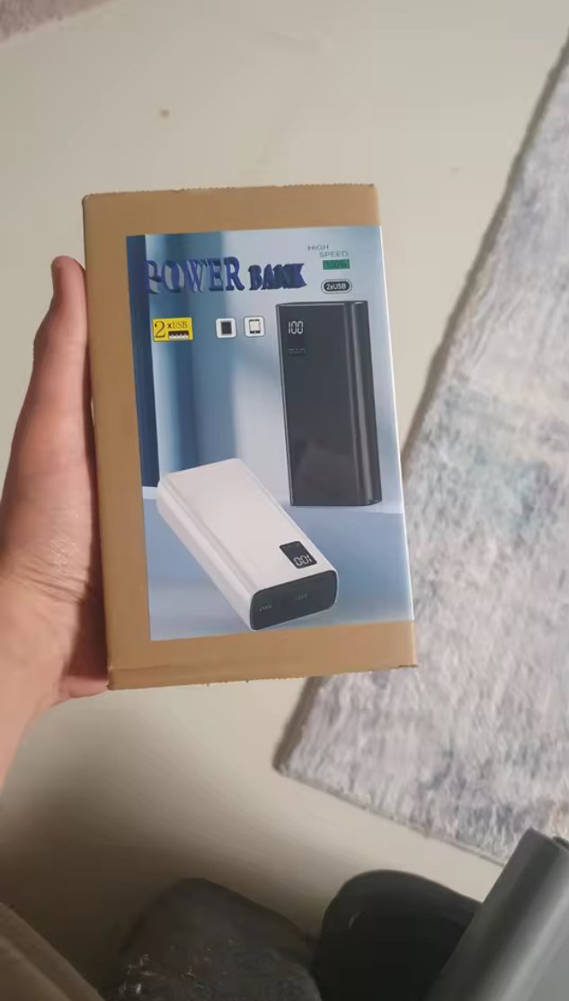 Solar power bank Dual USB 20000mAh Solar Power Bank with LED Display Waterproof Battery Charger Portable Mobile External Charging OEM 300G