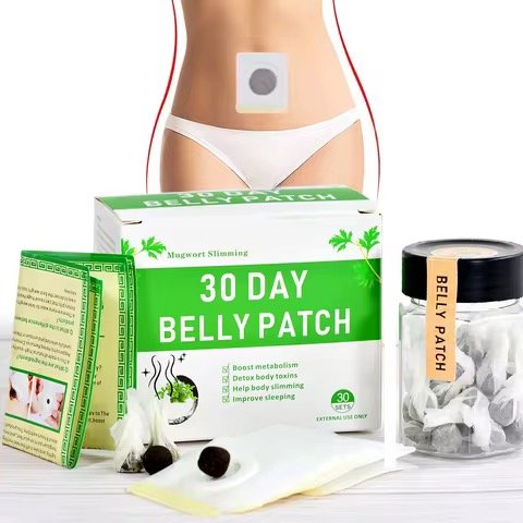 Slim patch Natural herbs 30 Day Belly Mugwort Patch Slimming Herbal Wonder Navel Fat Minceur Postpartum