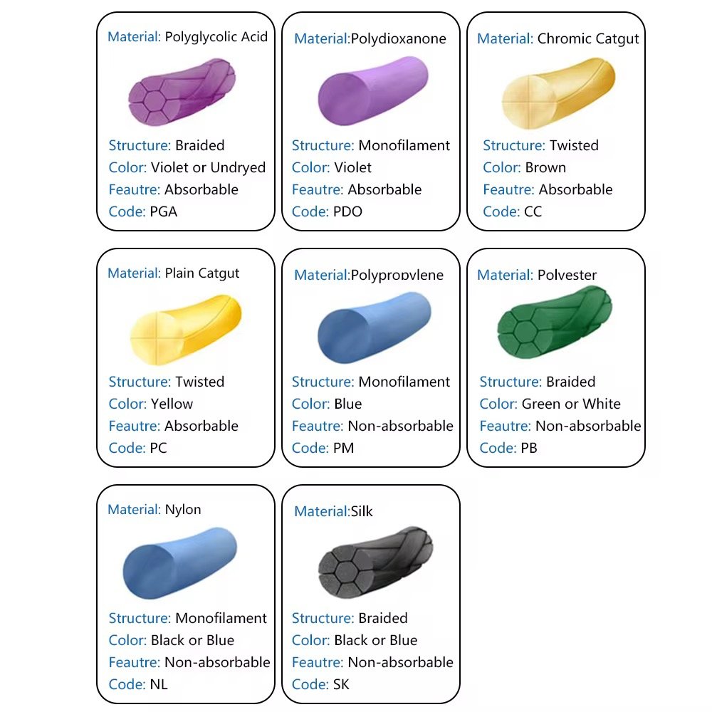 Absorbable surgical sutures