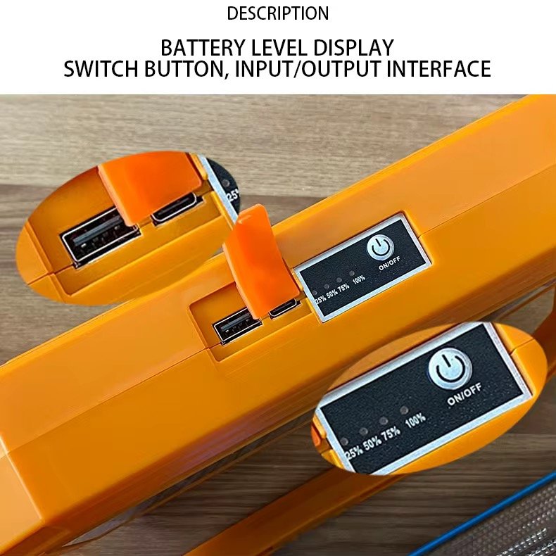 Solar lamp, Solar  Waterproof Outdoor Portable Emergency USB Charging LED Camping Lamp High Power Courtyard Lights Floor Stand Flood Light