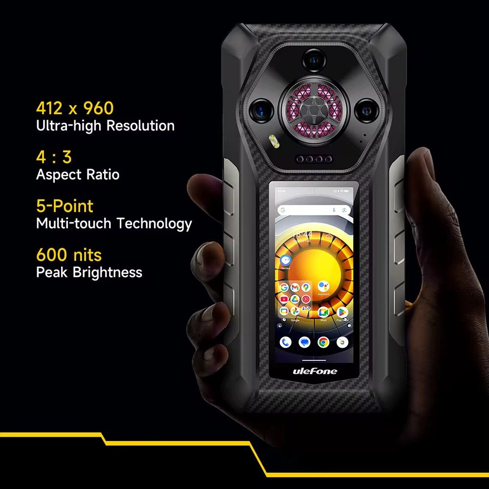 Ulefone Armor 30 Pro 5G Dual Display Rugged Phone 16 512GB Android 14 12800mAh NFC Night Vision Main 50MP Mobile Phone Ulefone