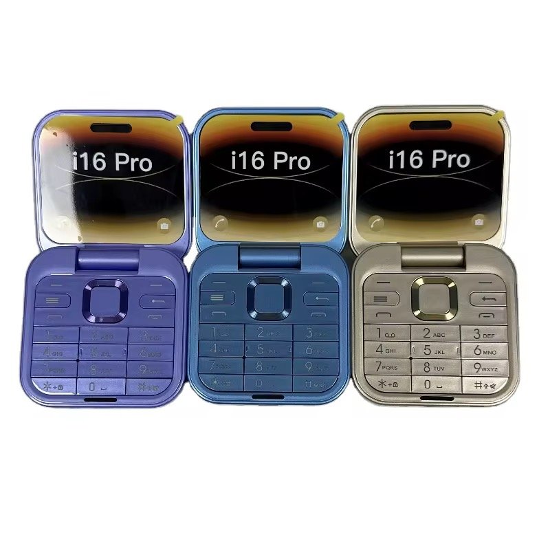 super• RTS Cheap Flip Mini Mobile Phone Mini Porket Phone Tiny Keypad Cellphone 116 PRO Button Elderly 2g Phone Feature