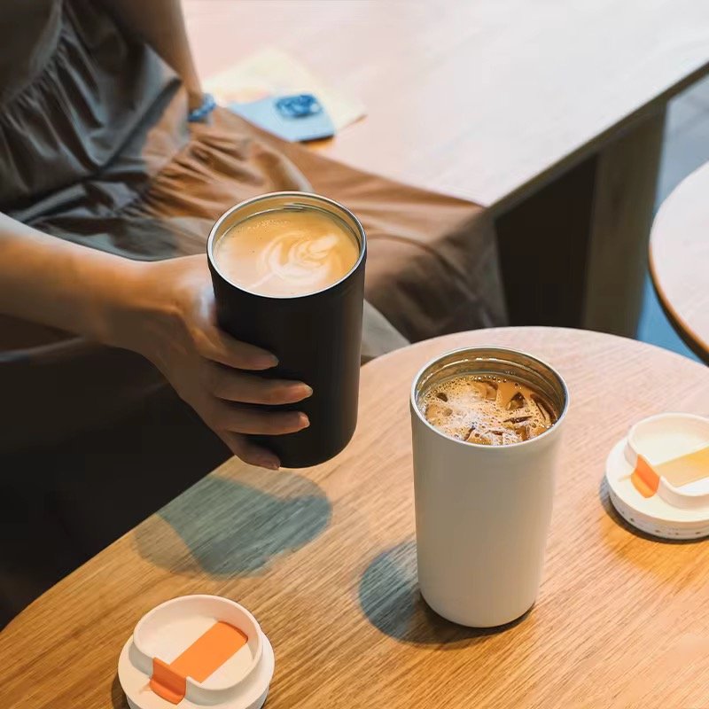 380ml 510ml Smart Coffee Cup Temperature Display Double Wall Insulated Drinking With Smart Lid Tumbler 304 Stainless Steel Mug