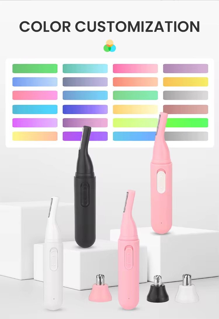 2025 New Gadgets USB Powered Plastic Hair Removal Appliances Eyebrow Trimmer For Women For Household Use hair trimmer