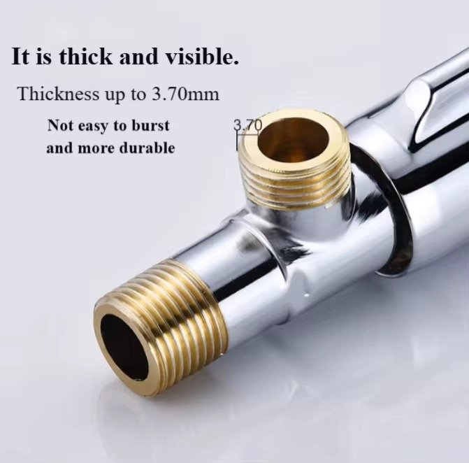 1/2 Inch Faucet Accessories Thicken Angle Valve Water Multi Function Bathroom Toilet Kitchen Water Connection