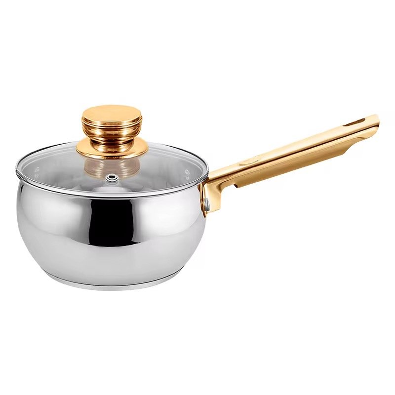 Wholesale 12-Piece Stainless Steel Cookware Set Food Grade Cooking Pots And Pans Set With Hollow Handles