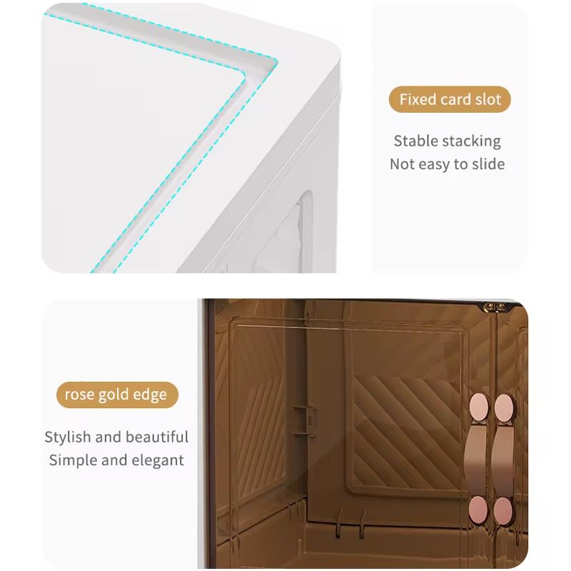 > Light Luxury And Practical 60cm Width Multifunctional Plastic Snack Storage Cabinet Storage Folding Cabinet
