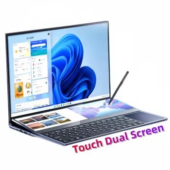 16 Inch 14 Inch Touch 2 Dual Screen Double Monitor 64GB 1TB 2TB SSD Intel Core 17 9th Gen 17-9750H Office Business Laptop
