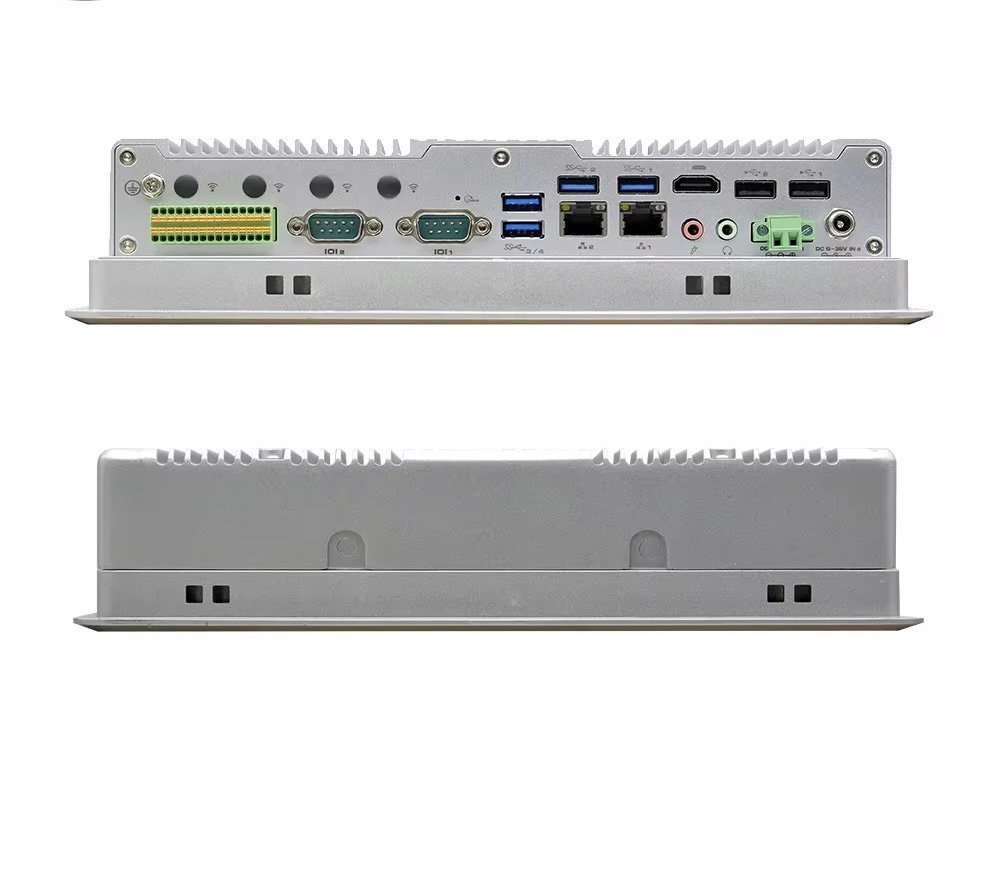 10.4 Inch Intel J6412 7 8 10th Industrial Embedded Computer 2 LAN 6 COM Capacitive Touch Screen Fanless IPC Industrial Panel Pc