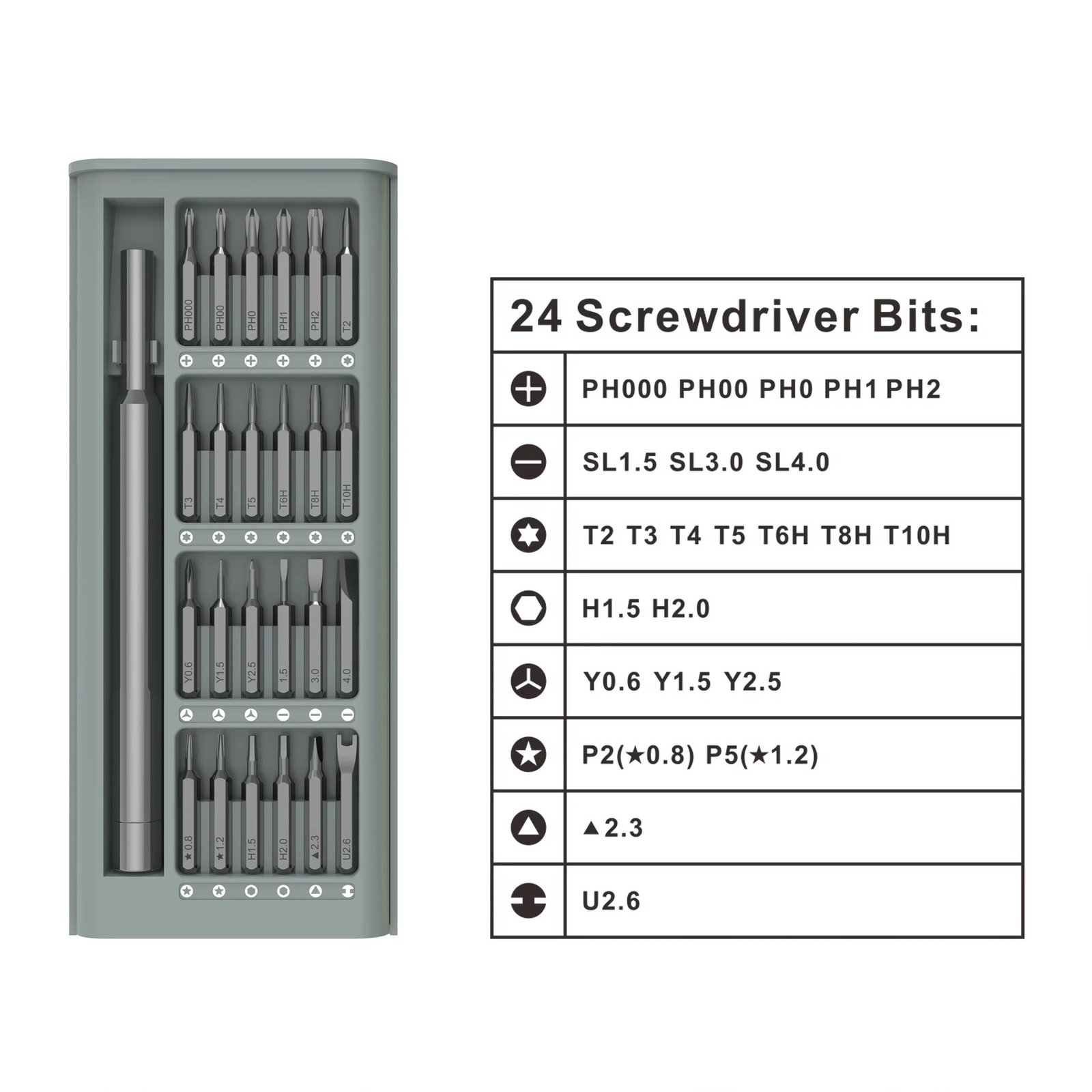 24 25 in 1 Precision Screwdriver Set Sturdy Screwdriver Sets for Mobile Phone Laptop Pr