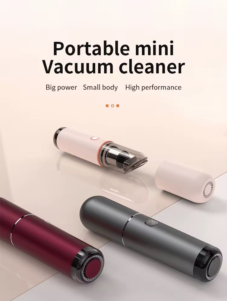 2022 New Design Portable Handheld Vacuum Cleaner For Home Wireless Mini Dust Catcher Strong Cyclone Suction