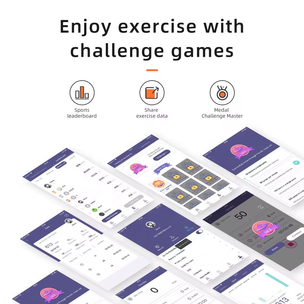 Adjustable Speed Fitness Training Skipping Weighted Smart Skip Jump Rope With Counter