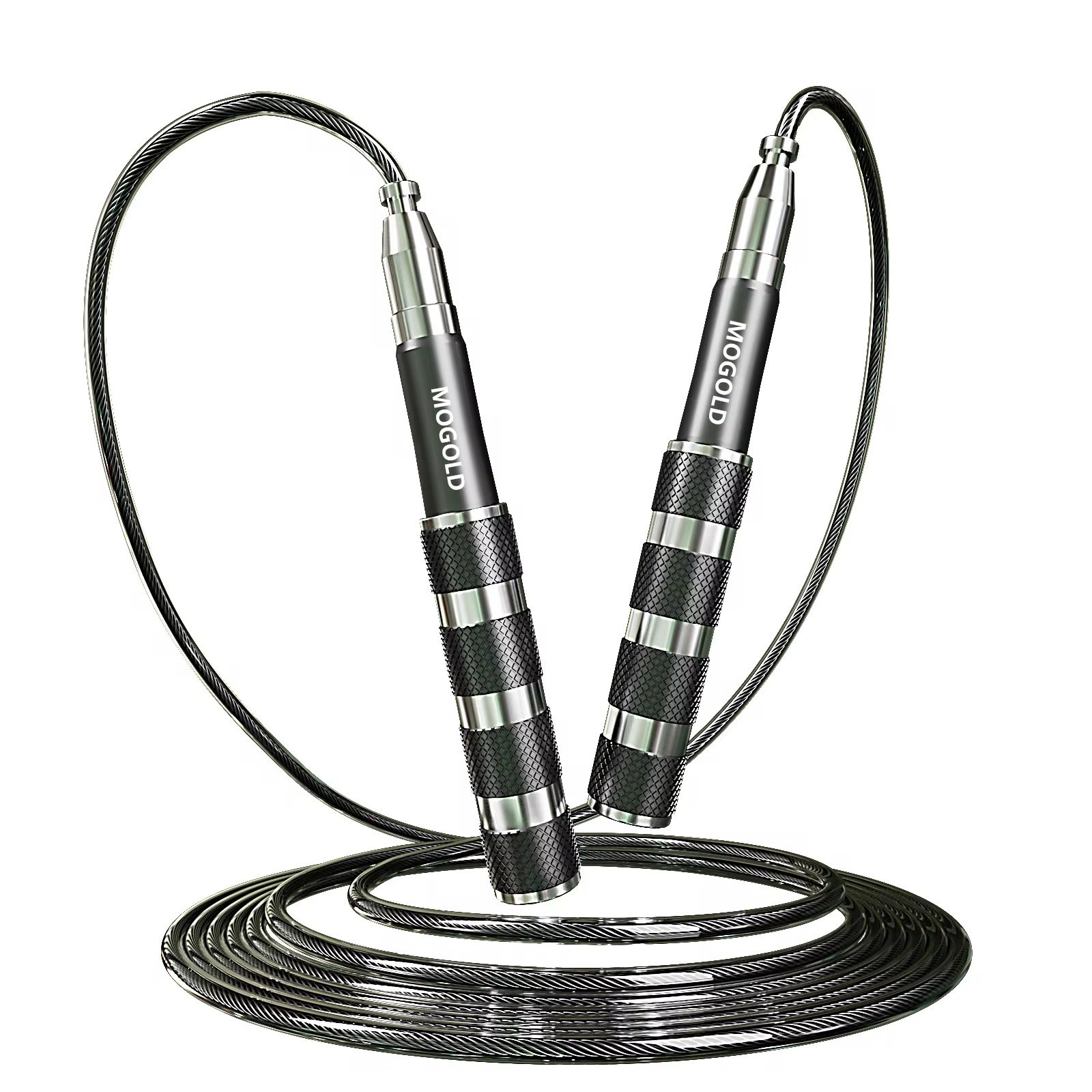 Adjustable Weighted 3m PVC Steel Wire Aluminum Alloy Jump Rope Retractable Palmtop Speed For Boxing Training