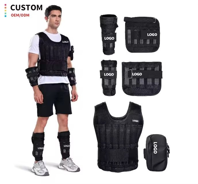 Adjustable Weighted Vest 44LB Workout Weight Vest Plate Jacket Training Training Fitness Weighted Vest for Men Women