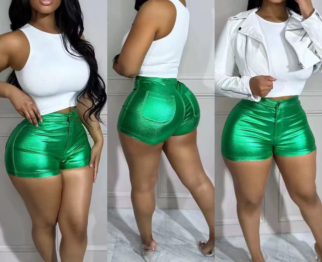 Spring and Summer Hot Selling Fashion Women's Fashion Sexy Slimming Colored Multi Color Waterproof PU Casual Clothing