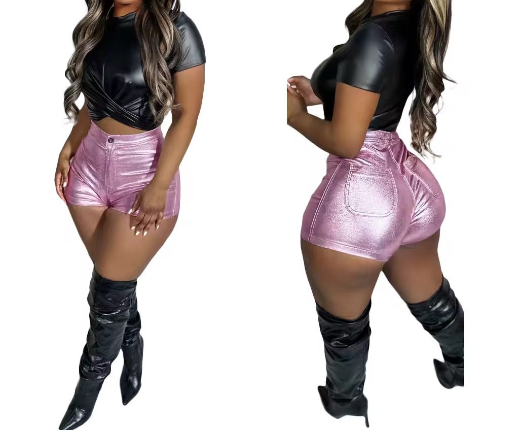 Spring and Summer Hot Selling Fashion Women's Fashion Sexy Slimming Colored Multi Color Waterproof PU Casual Clothing