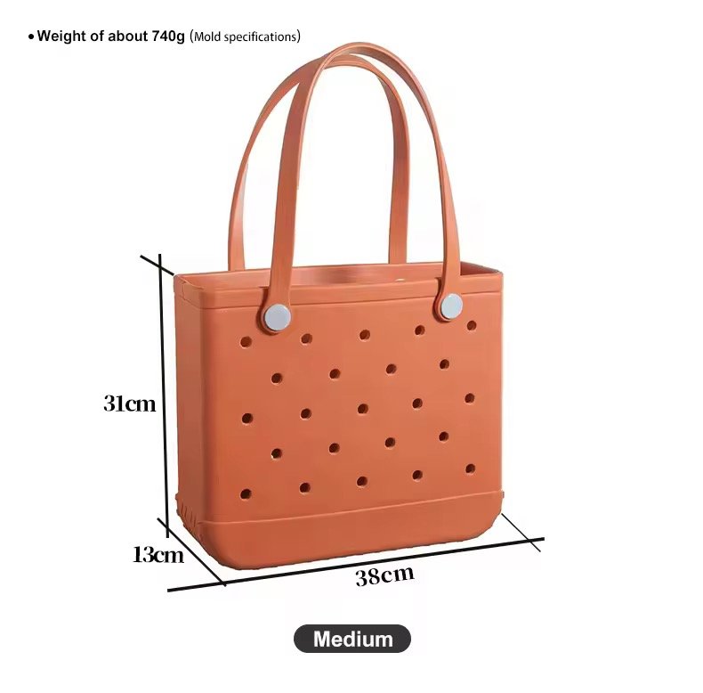 2024 New Product Hand Tote Simply Southern Eva Beach Bag EVA Beach Hand Bag High Quality Silicone Large Beach Bag