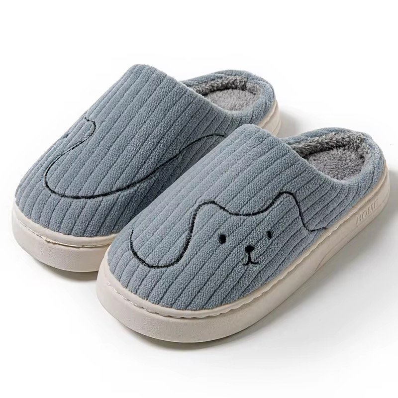 Winter New Style Cute Plush Slippers For Couples Women Men Soft Indoor Non-Slip Home Wear For Autumn Winter Spring
