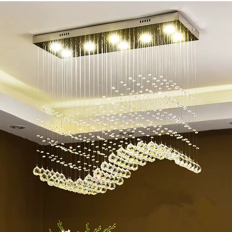 Wholesale Indoor Villa Project Large Home Wedding Decoration Light Led Ball Crystal Chandelier