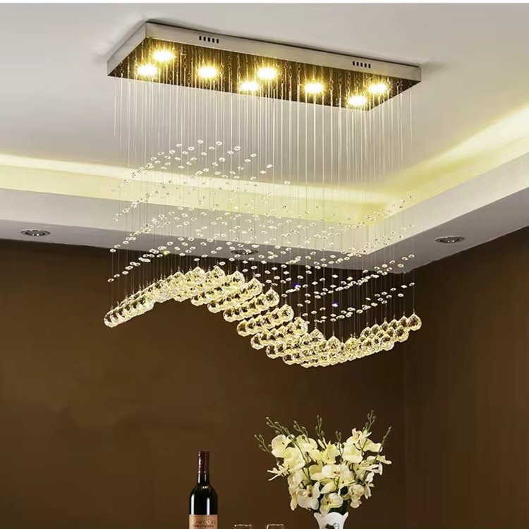 Wholesale Indoor Villa Project Large Home Wedding Decoration Light Led Ball Crystal Chandelier