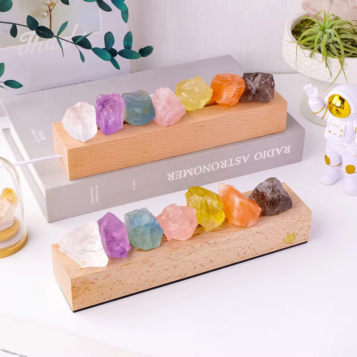 Wholesale Natural Spiritual Healing Crystal Night Light Crystal Raw Stone Lamp Bedroom Sleep-inducing Decorations