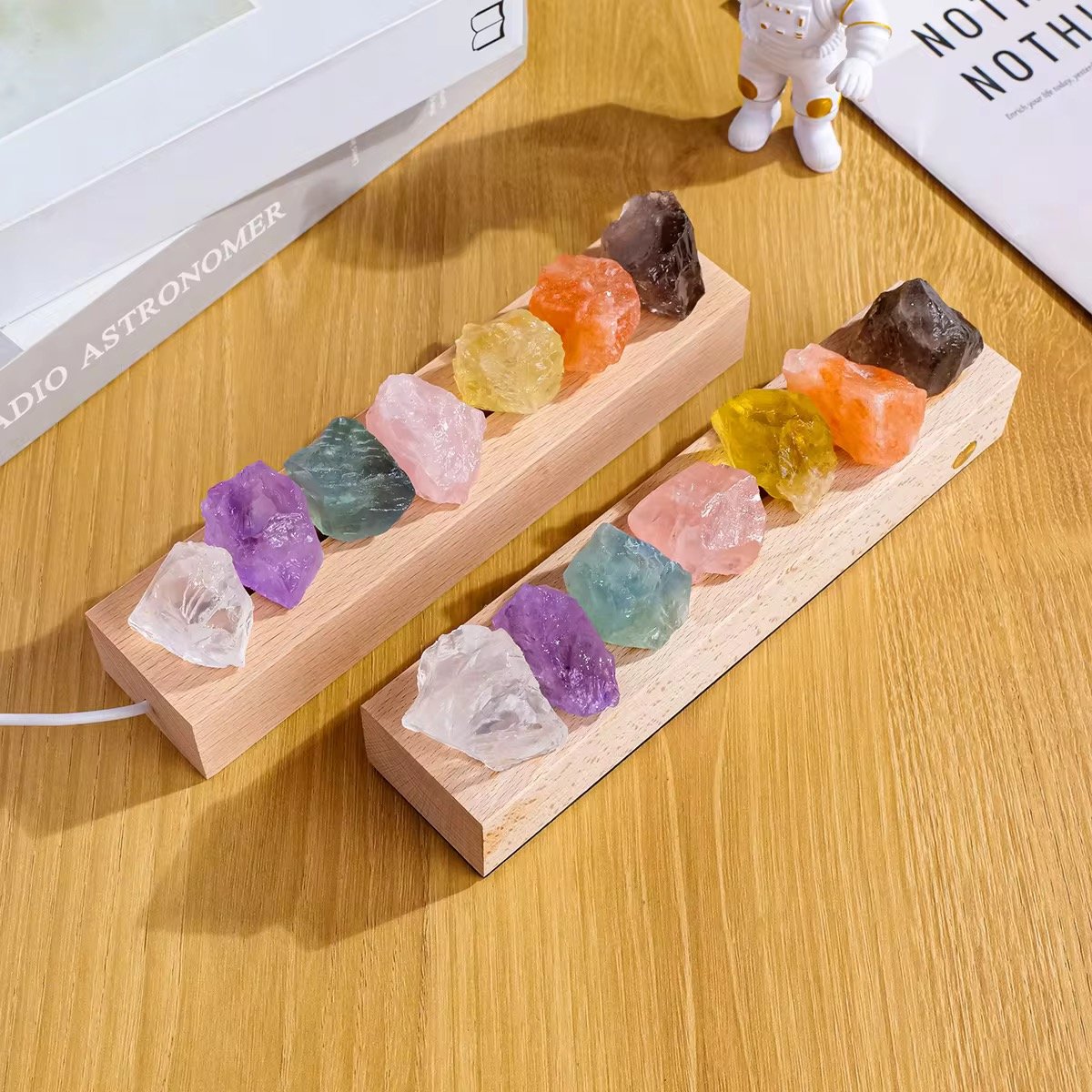 Wholesale Natural Spiritual Healing Crystal Night Light Crystal Raw Stone Lamp Bedroom Sleep-inducing Decorations