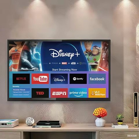 24 Inch HD Smart TV Display 32 40 42 43 46 55 60 Inch LED LCD Smart TV with T2S2