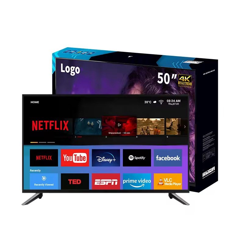 24 Inch HD Smart TV Display 32 40 42 43 46 55 60 Inch LED LCD Smart TV with T2S2