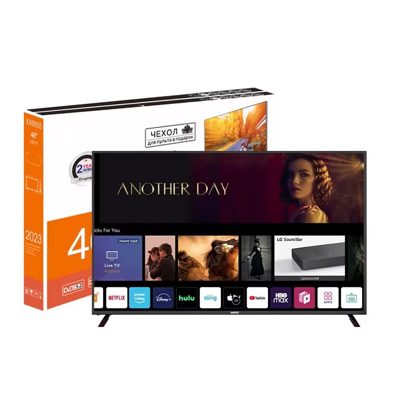 45 4K LED Android Smart TV China Hot Sale 32 40 42 50 65 75 Inch Flat Screen HD LED TV LCD 32 50 55 Inch Television Black OEM Hotel