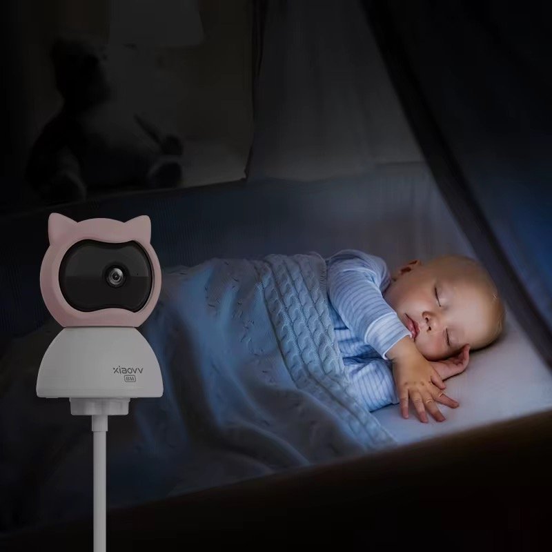 Xiaovv APP Connect Cry Detection Two-way Audio Virtual Fence Motion Detection Alarm Push Wifi Baby Camera