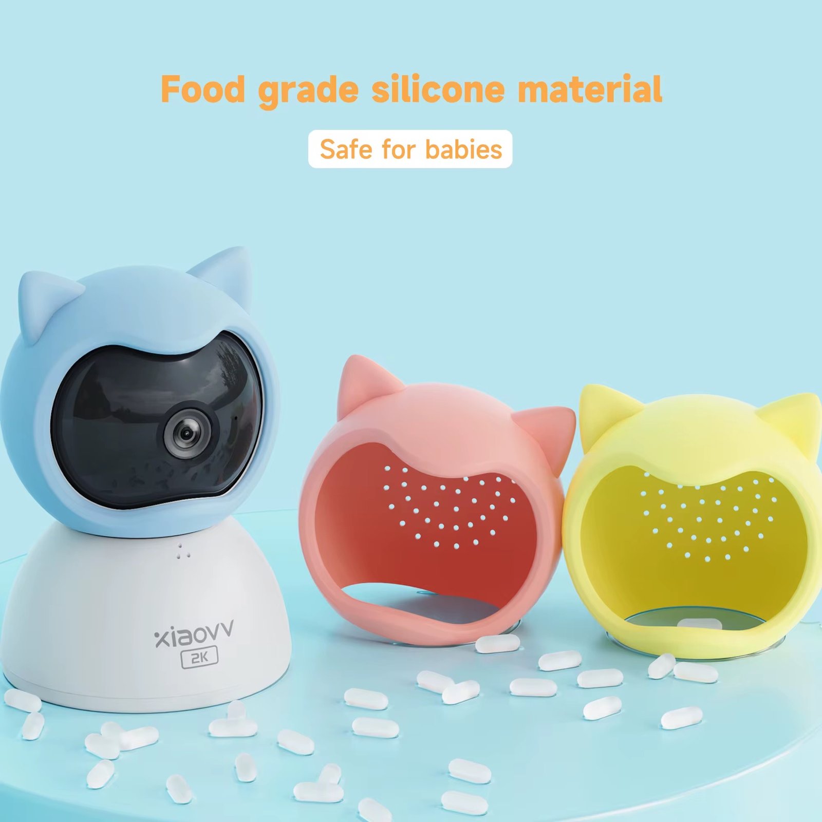 Xiaovv APP Connect Cry Detection Two-way Audio Virtual Fence Motion Detection Alarm Push Wifi Baby Camera