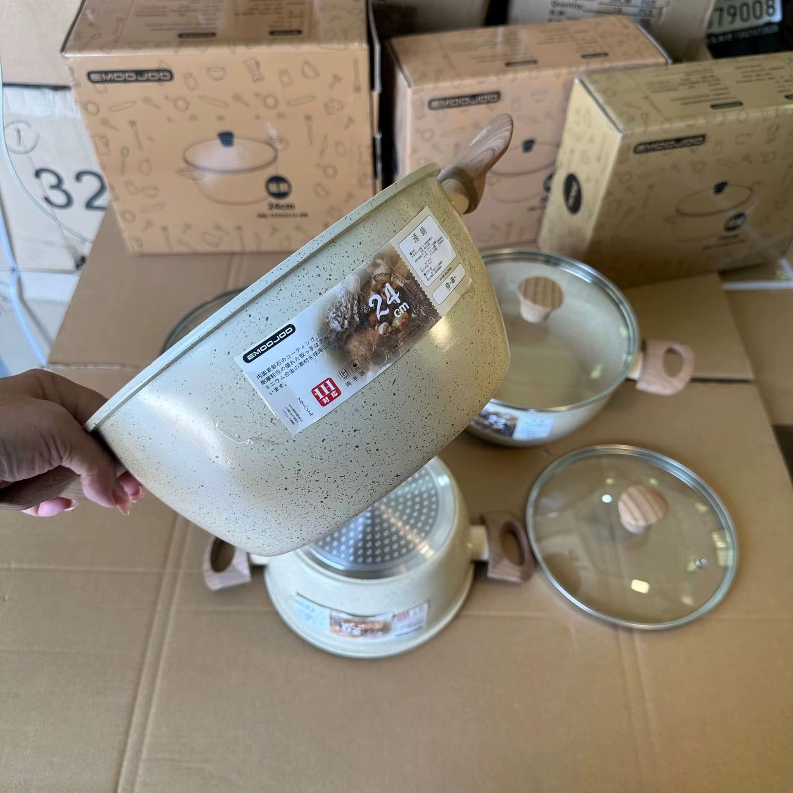 Stone Dual-Sided Stockpot Non-Stick Pan Aluminum Casting Stew Pot Household Soup Pot Induction Cooker Gas Stove Cookware