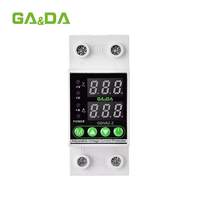 Top Selling GDVA2-2-40A 230V Din Rail Adjustable Automatic Recovery Reconnect Over Under Voltage Protective Protector Voltage