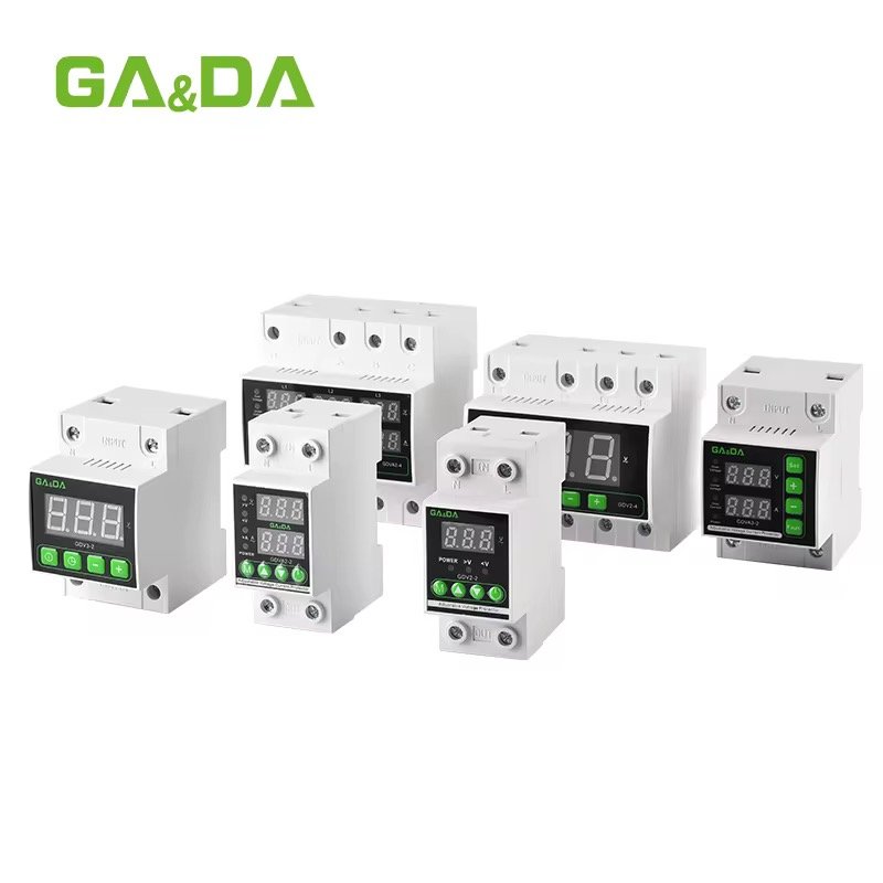 Top Selling GDVA2-2-40A 230V Din Rail Adjustable Automatic Recovery Reconnect Over Under Voltage Protective Protector Voltage