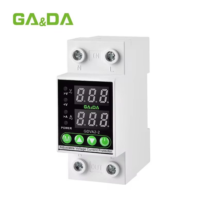 Top Selling GDVA2-2-40A 230V Din Rail Adjustable Automatic Recovery Reconnect Over Under Voltage Protective Protector Voltage