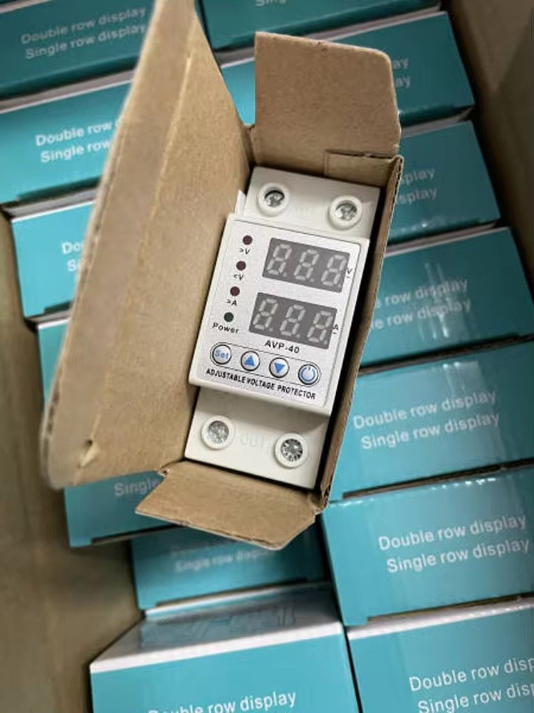 120V Or 220V Factory 40A Voltage Protector Adjustable Over And Under Voltage Protector Electrical Device