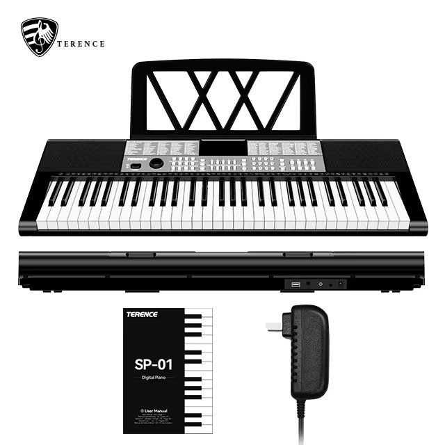 Terence Sp611 Usb Mp3 Teclados Musicales Music Piano For Wholesale 61Keys Musical Keyboard Portable Keyboard Instruments Piano