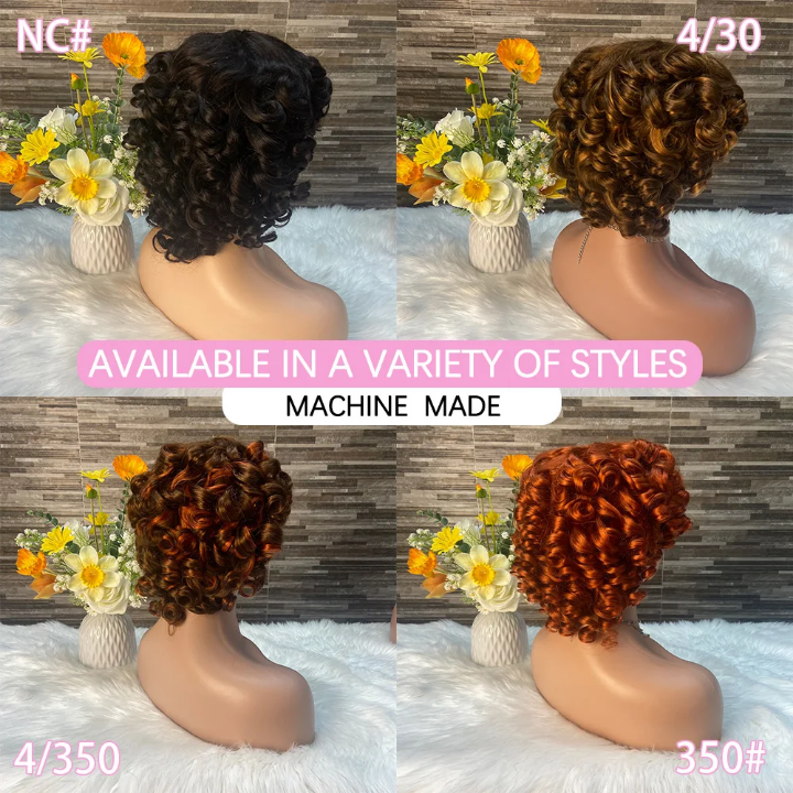 13*4 full frontal lace pixie wig