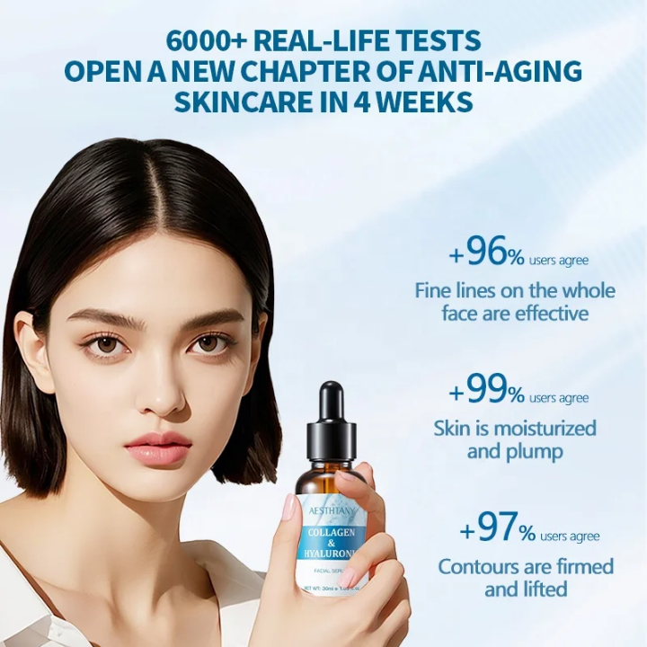 Aesthany collagen hyaluronic acid serum 30ml hydrating firming brightening anti aging