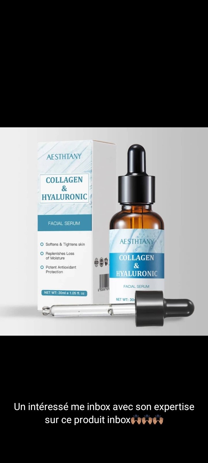 Aesthany collagen hyaluronic acid serum 30ml hydrating firming brightening anti aging