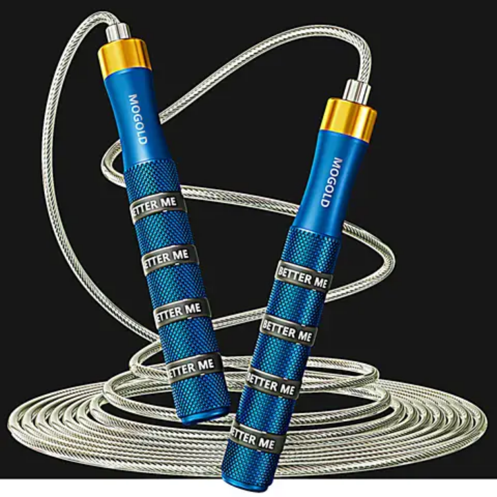 Sport adjustable jump rope nonslip silicone handle skipping rope for fitness