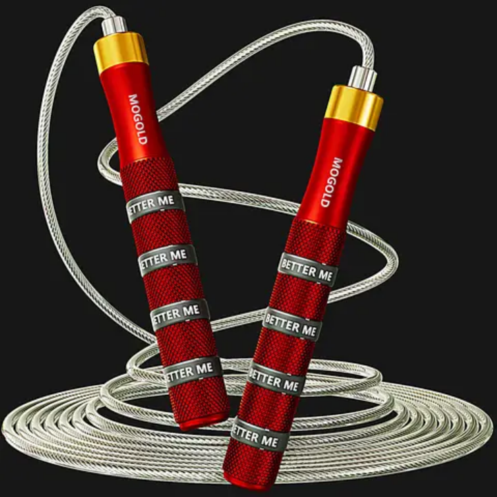Sport adjustable jump rope nonslip silicone handle skipping rope for fitness