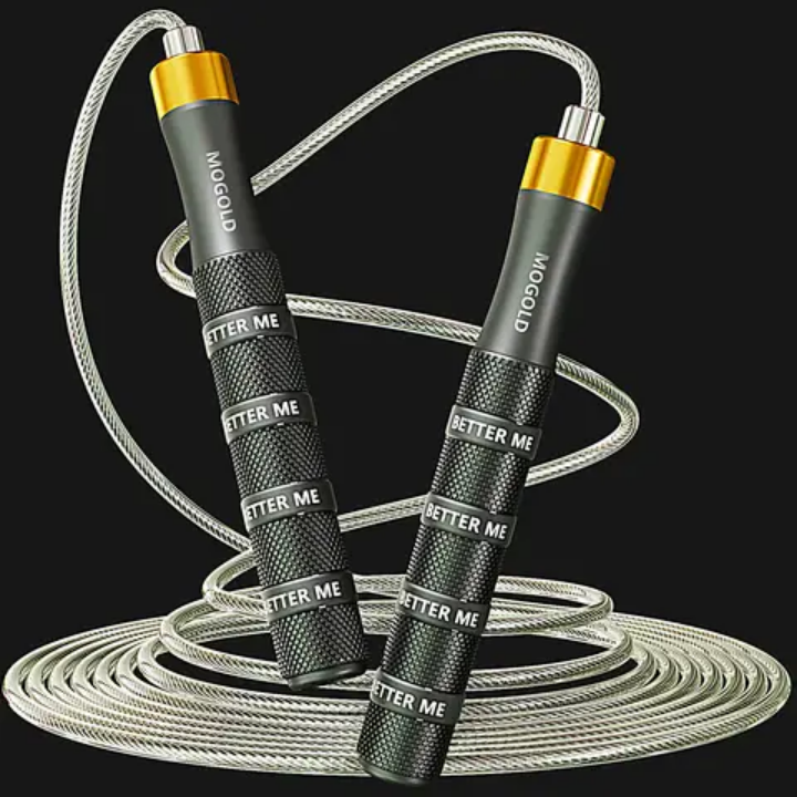 Sport adjustable jump rope nonslip silicone handle skipping rope for fitness