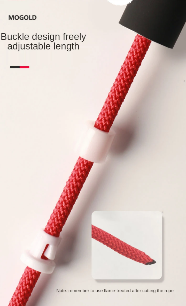 Sport adjustable jump rope nonslip silicone handle skipping rope for fitness