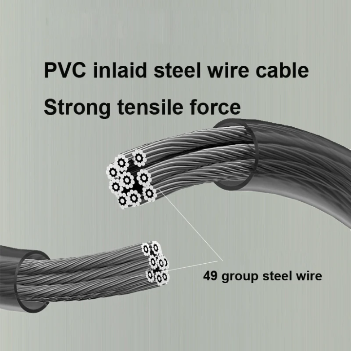 Sport adjustable jump rope nonslip silicone handle skipping rope for fitness