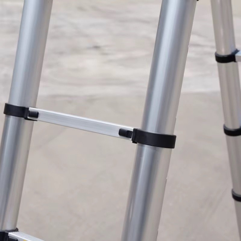 Adjustable Length Folding Aluminium Ladder Telescopic Engineering Extension Step Ladder