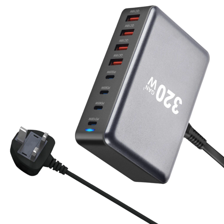 Type c 4a multiport superfast charging station for mobile phone for laptop charger