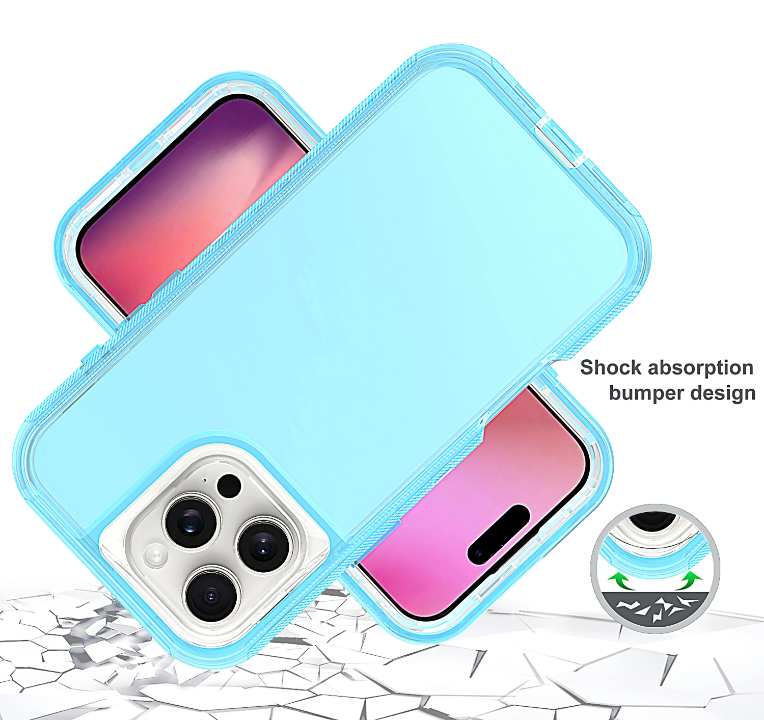 3 in 1 shock defender case 3 layers high quality phone case