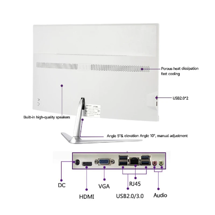 All in one computer monitor full computer new arrival